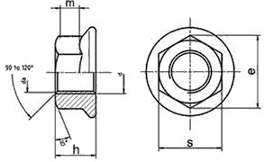 DIN 6923 drawing