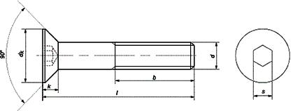 DIN 7991 drawing